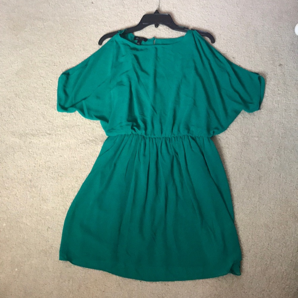 Cold shoulder mini dress